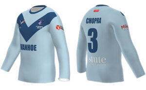 JG CRAIG SHIELD Blue Long Sleeve Training Tee