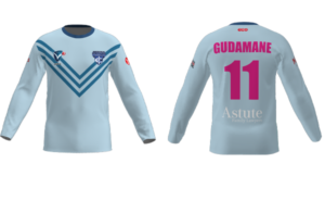 Juniors Girls Blue Long Sleeve Training Tee
