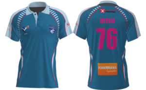 Junior Girls Blue Short Sleeve Playing Shirt
