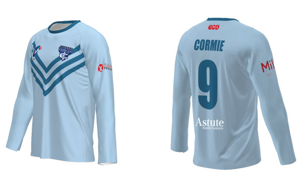 Juniors Blue Long Sleeve Training Tee