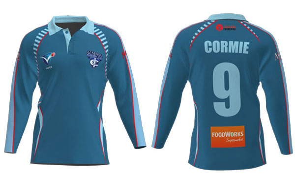 Juniors Blue Long Sleeve Playing Shirt