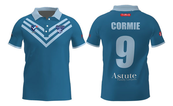 Seniors Blue Short Sleeve T20 Playing Shirt